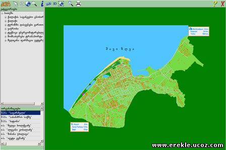 Map Batumi City - ბათუმის რუკა